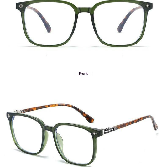 Lyrasses Tortoiseshell Green Square Glasses 1.0