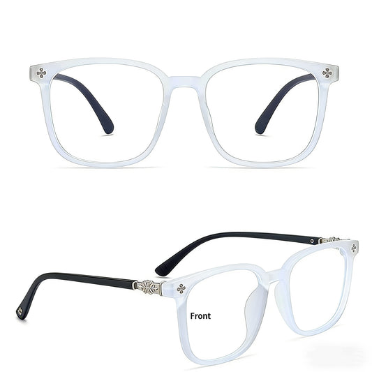 Lyrasses White Square Glasses 1.0