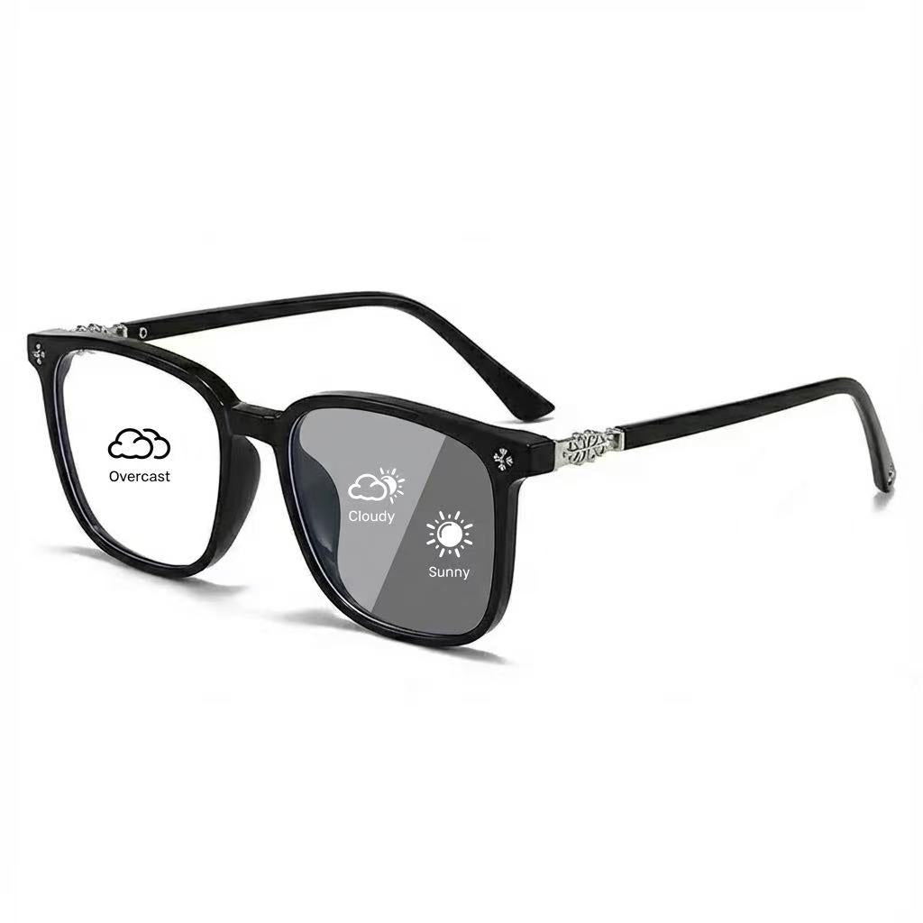 Lyrasses Photochromic Square Glasses 1.0 Available in Black/ Tortoiseshell Green/ Tortoiseshell Brown/ White/ Grey