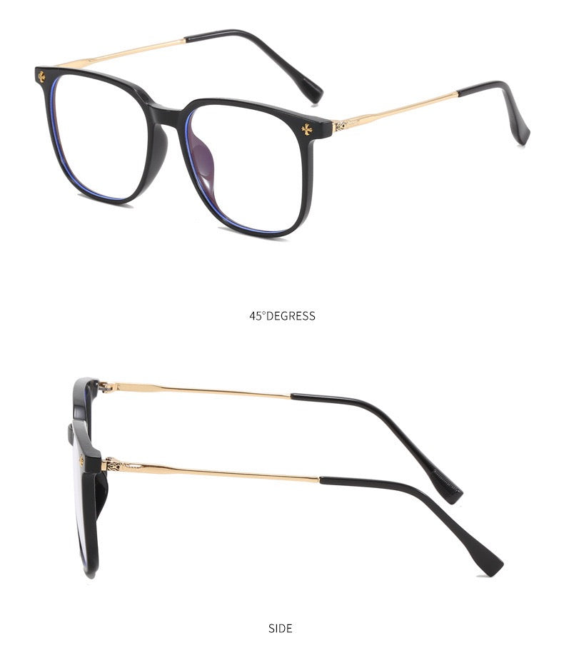 Lyrasses 2.0 Crux Collection Square Glasses Available in Black Gold / Black Silver / Smoke Grey