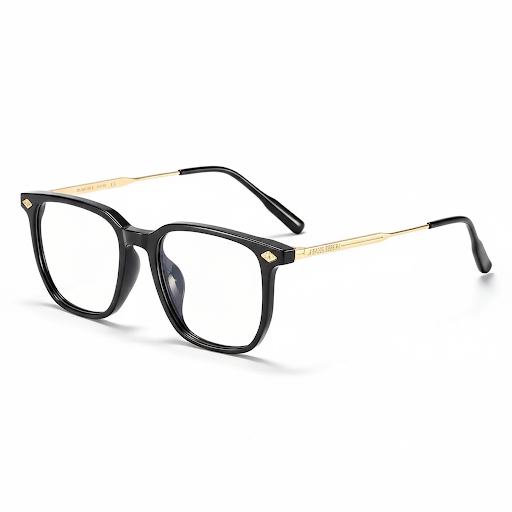 Lyrasses 2.0 FACET Series Square Glasses Available in Black Gold/ Black Silver/ White/ Brown
