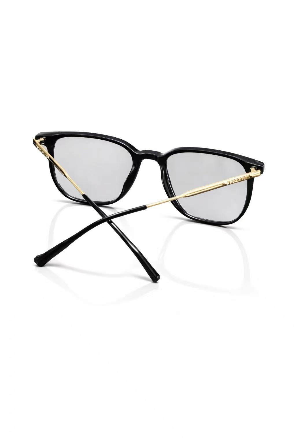 Lyrasses 2.0 FACET Series Square Glasses Available in Black Gold/ Black Silver/ White/ Brown