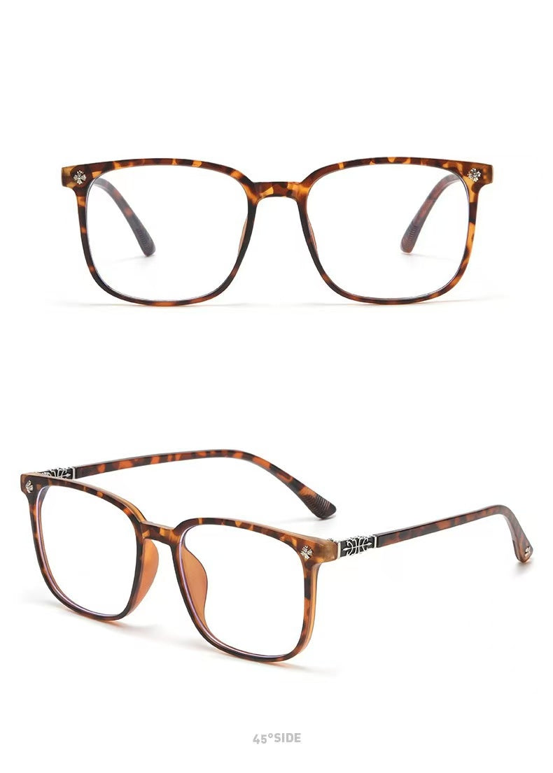 Lyrasses Tortoiseshell Brown Square Glasses 1.0