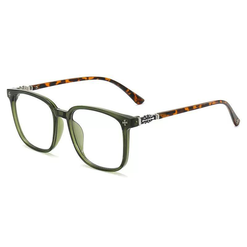 Lyrasses Tortoiseshell Green Square Glasses 1.0