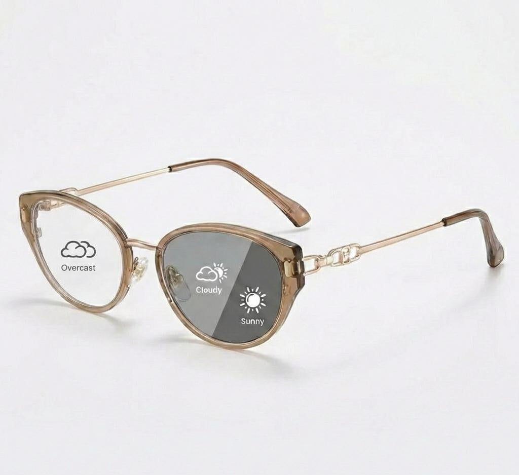 Lyrasses 2.0 Cat-Eye Frames Photochromic Glasses Available in Tortoiseshell / Tea Brown / Silver Black