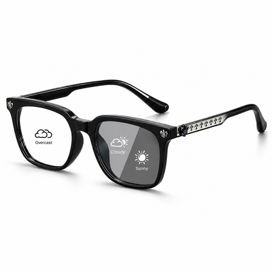 Lyrasses 2.0 Gothic Crux Photochromic Glasses Available in Grey/ Bright Black/ Black/ White