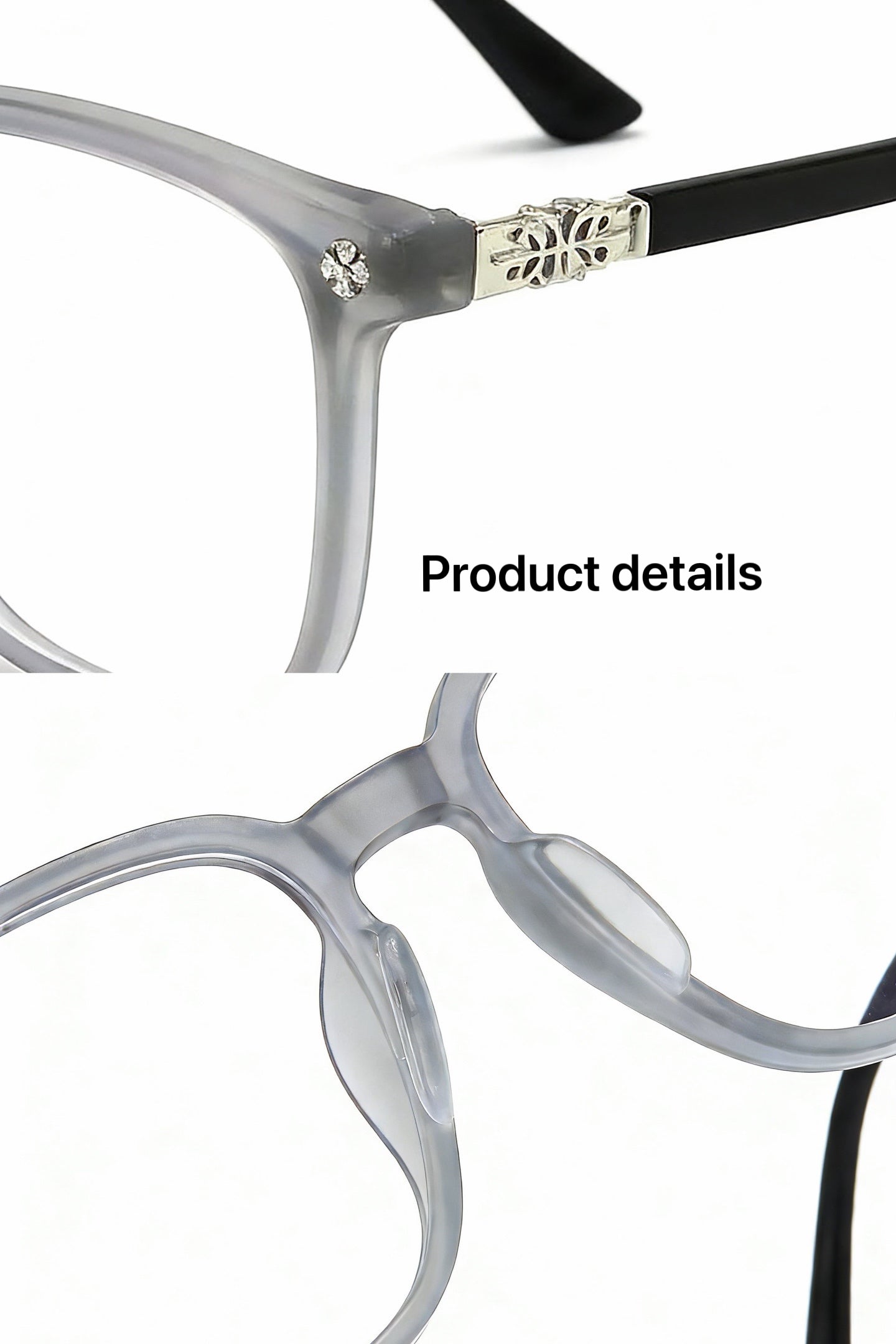 Lyrasses Grey Square Glasses 1.0
