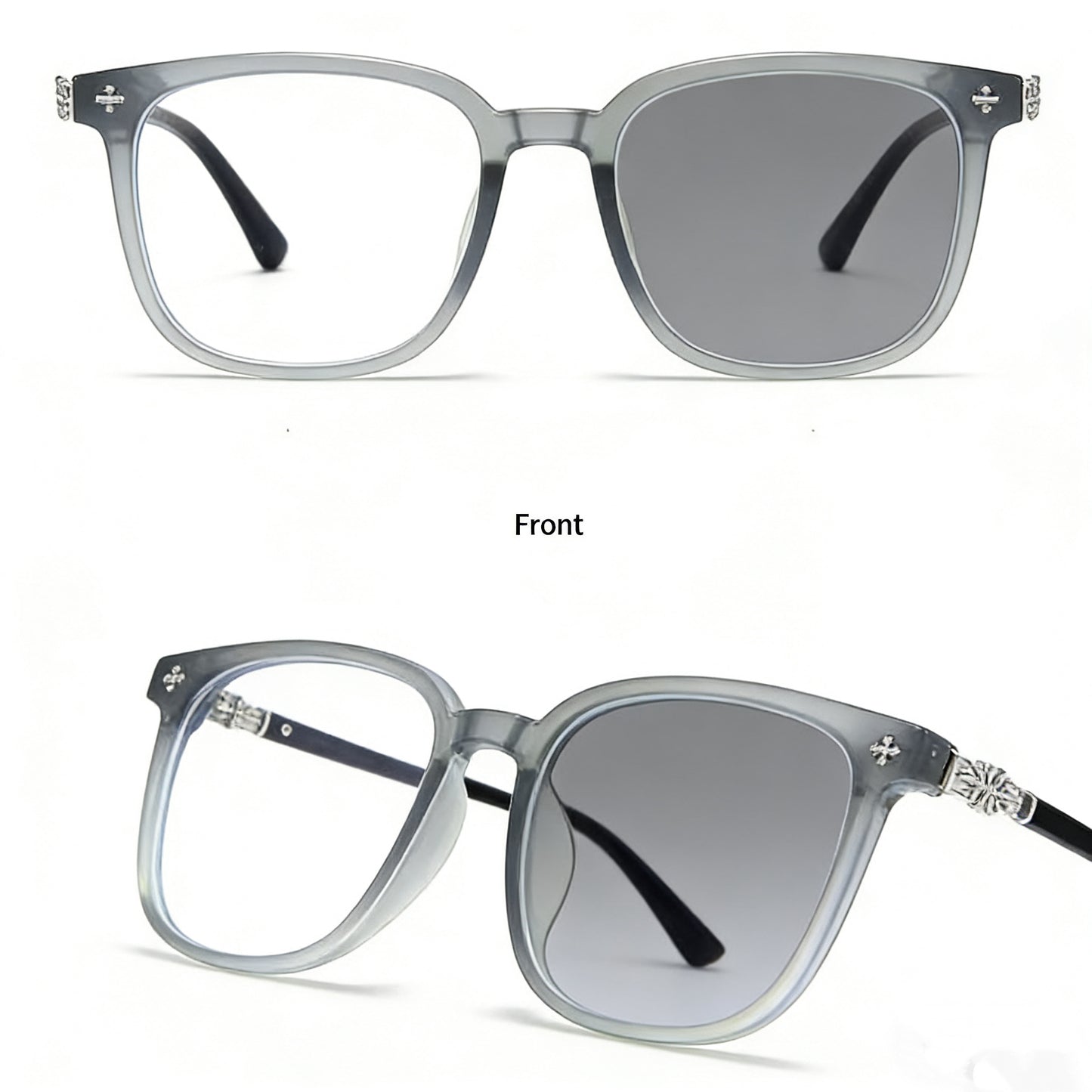 Lyrasses Photochromic Square Glasses 1.0 Available in Black/ Tortoiseshell Green/ Tortoiseshell Brown/ White/ Grey