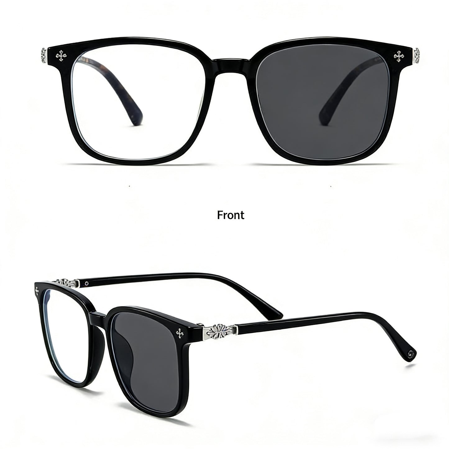 Lyrasses Photochromic Square Glasses 1.0 Available in Black/ Tortoiseshell Green/ Tortoiseshell Brown/ White/ Grey