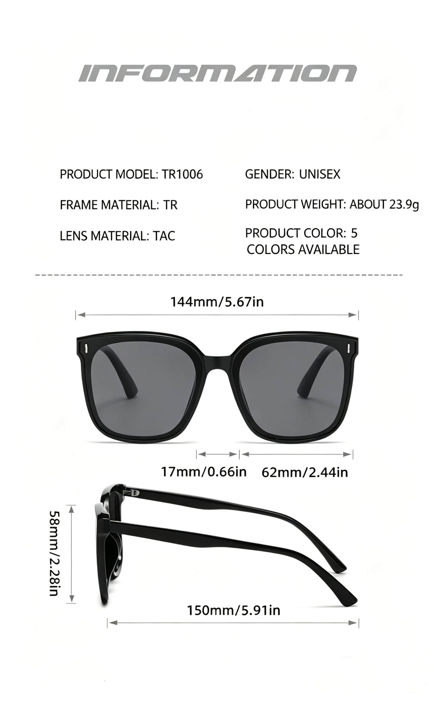 Lyrasses Luna Square Sunglasses