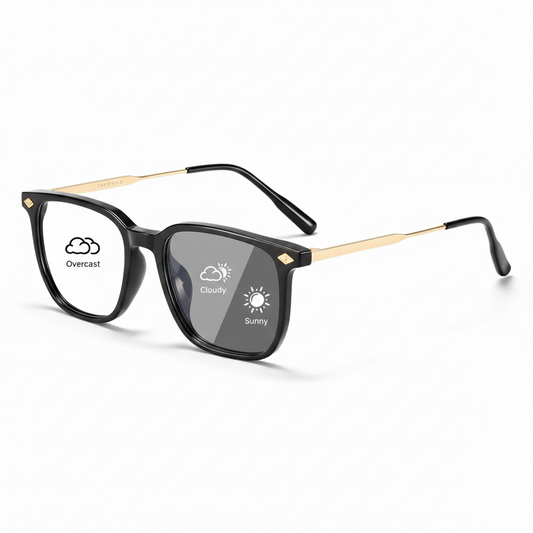 Lyrasses 2.0 FACET Series Photochromic Glasses Available in Black Gold/ Black Silver/ White/ Brown
