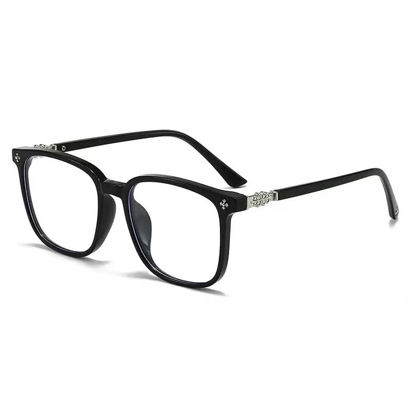 Lyrasses Black/ Bright Black Square Glasses 1.0